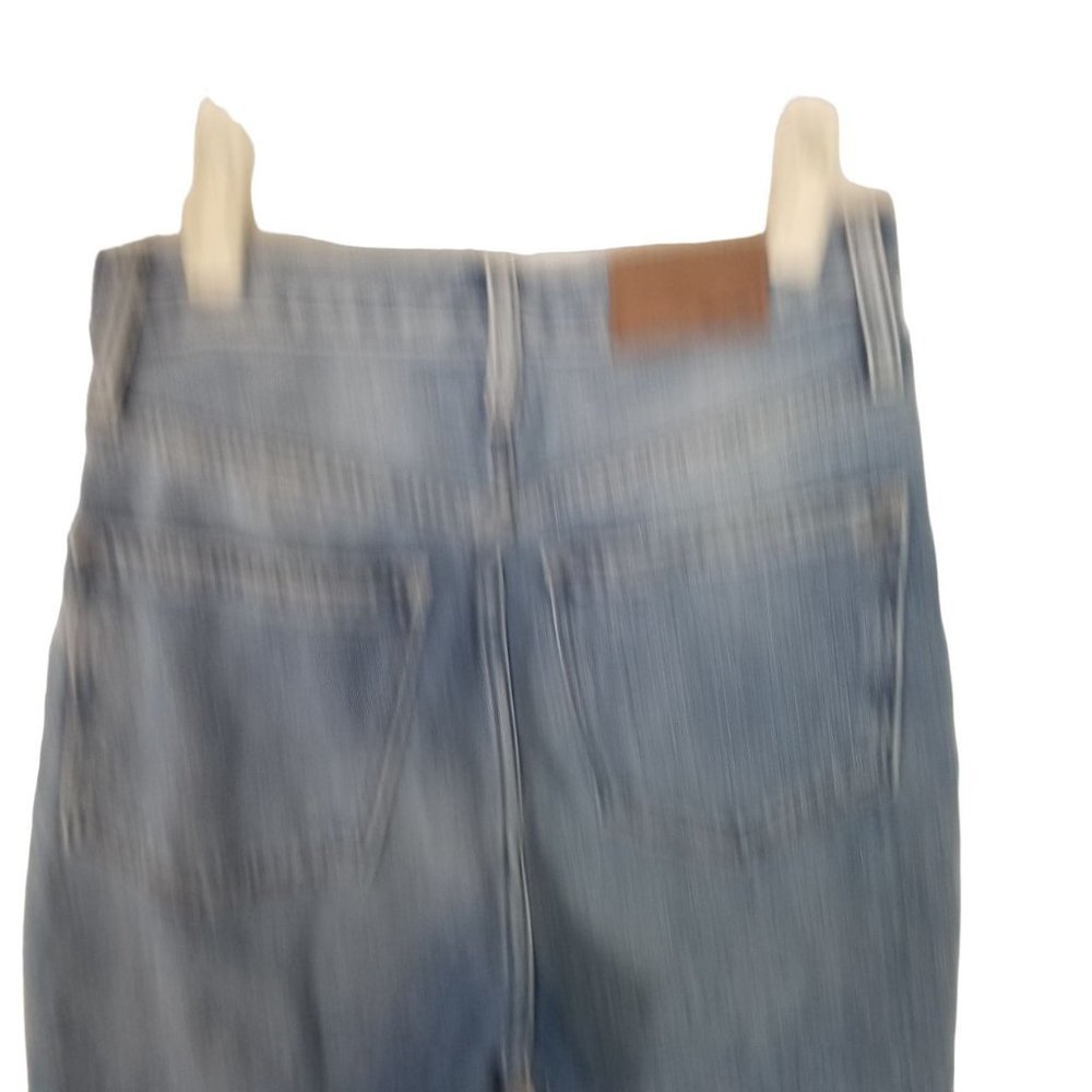 Madewell Womens 26 Blue Medium Wash Denim Distressed High Rise Mom Jeans Pockets - Picture 9 of 9